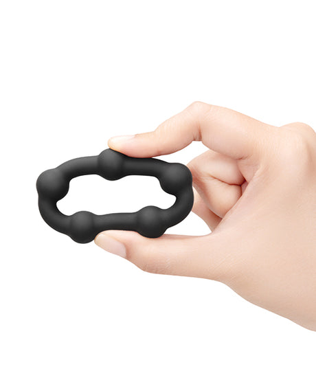b-Vibe Snug Ring Orbit Soft Stretch Nubby Silicone Cock Ring