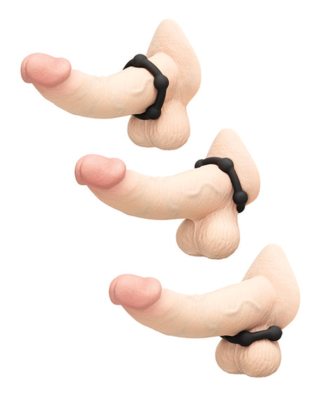 b-Vibe Snug Ring Orbit Soft Stretch Nubby Silicone Cock Ring
