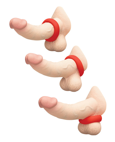 b-Vibe Flex Ring — Super-Soft Liquid Silicone Cock Ring, Red