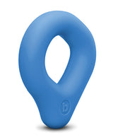 b-Vibe Flex Ring Drip Super Soft Silicone Secure Fit Cock Ring - Blue by b-vibe