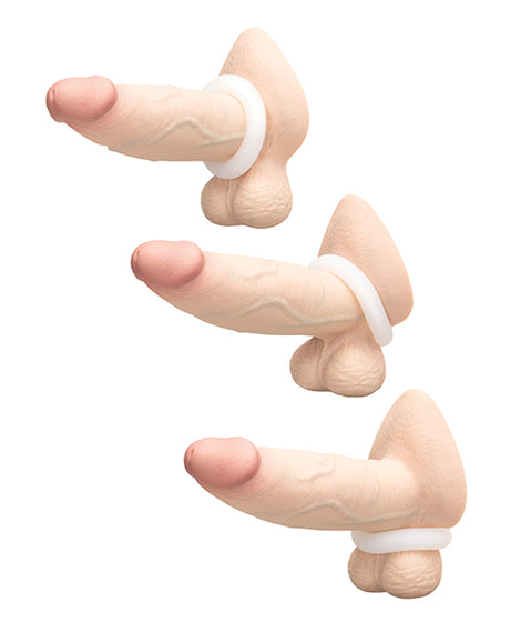 b-Vibe Flex Ring Loop Super-Soft Silicone Cock Ring — Clear