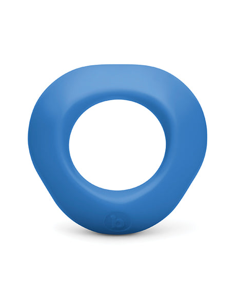 b-Vibe Flex Ring Delta Super-Soft Silicone Cock Ring — Blue