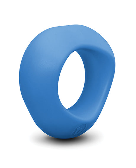 b-Vibe Flex Ring Delta Super-Soft Silicone Cock Ring — Blue