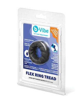 b-Vibe Flex Ring Tread Super Soft Silicone Secure Fit Cock Ring by b-vibe