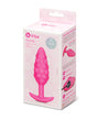 b-Vibe Bump Texture Plug - Pink by b-vibe