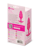 b-Vibe Bump Texture Plug - Pink by b-vibe