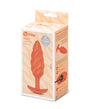 b-Vibe Swirl Texture Plug - Orange by b-vibe