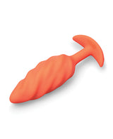 b-Vibe Swirl Texture Plug - Orange by b-vibe