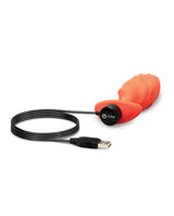 b-Vibe Swirl Texture Plug - Orange by b-vibe