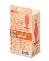 b-Vibe Swirl Texture Plug - Orange by b-vibe