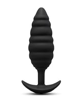 b-Vibe Twist Texture Plug - Black by b-vibe