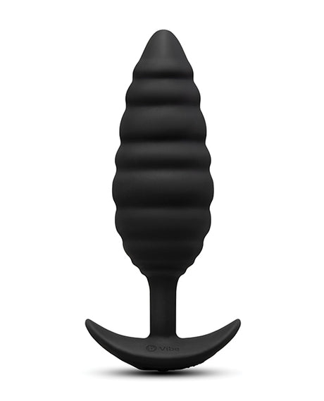 b-Vibe Twist Texture Plug - Black by b-vibe