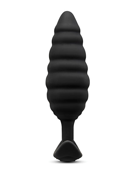 b-Vibe Twist Texture Plug - Black by b-vibe