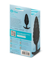 b-Vibe Twist Texture Plug - Black by b-vibe