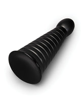b-Vibe Cone 10 Inch Tapered & Ribbed XXL Dildo with Suction Cup by b-vibe