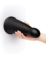 b-Vibe Cone 10 Inch Tapered & Ribbed XXL Dildo with Suction Cup by b-vibe