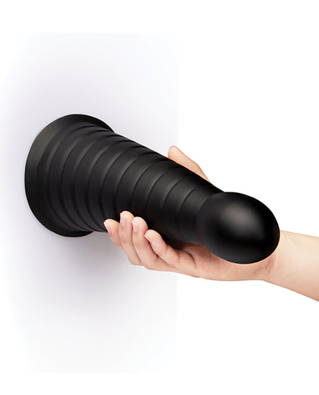 b-Vibe Cone 10 Inch Tapered & Ribbed XXL Dildo with Suction Cup by b-vibe