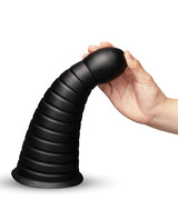 b-Vibe Cone 10 Inch Tapered & Ribbed XXL Dildo with Suction Cup by b-vibe