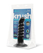 b-Vibe Krush 9.5 Inch Curved & Ribbed XXL Dildo with Suction Cup by b-vibe