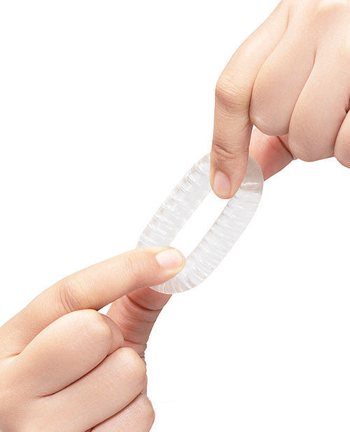 b-Vibe Stretch-Tech Swirl Flexible Secure Fit Cock Ring by b-vibe