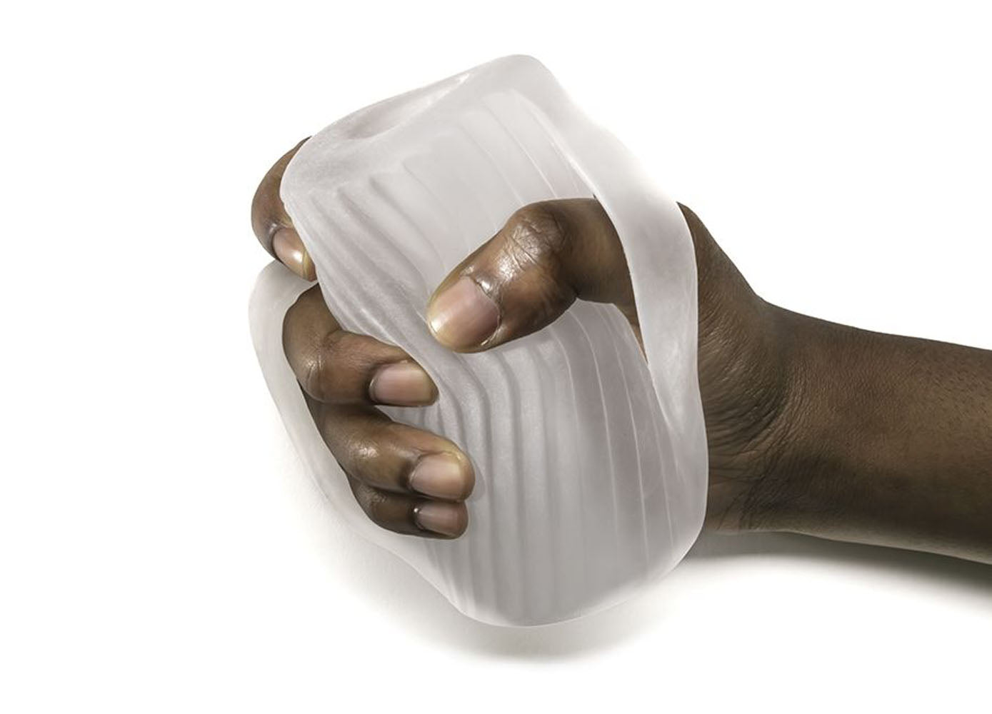 Perfect Fit Male Masturbator With Grips - Clear by Perfect Fit