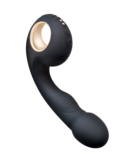 Bodywand G-Play Dual Motor G-Spot & Clitoral Vibrator — Black