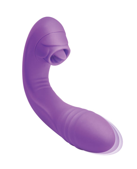Bodywand G-Play Dual-Stim Thrusting & Licking Vibrator, Purple