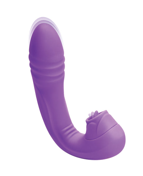 Bodywand G-Play Dual-Stim Thrusting & Licking Vibrator, Purple