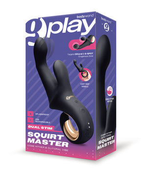Bodywand G-Play Dual Stim Squirt Master - Black by Bodywand