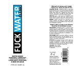 Fuck Water Clear 16oz Water Bases Lubricant by Fuck Water