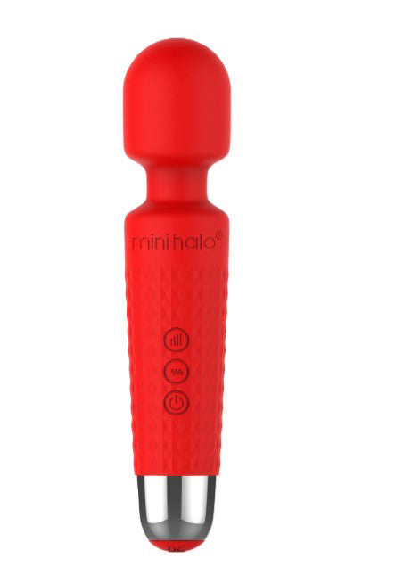 Viben Mini Halo Wand Massager — Red Rose, USB Rechargeable - VB-MH5308