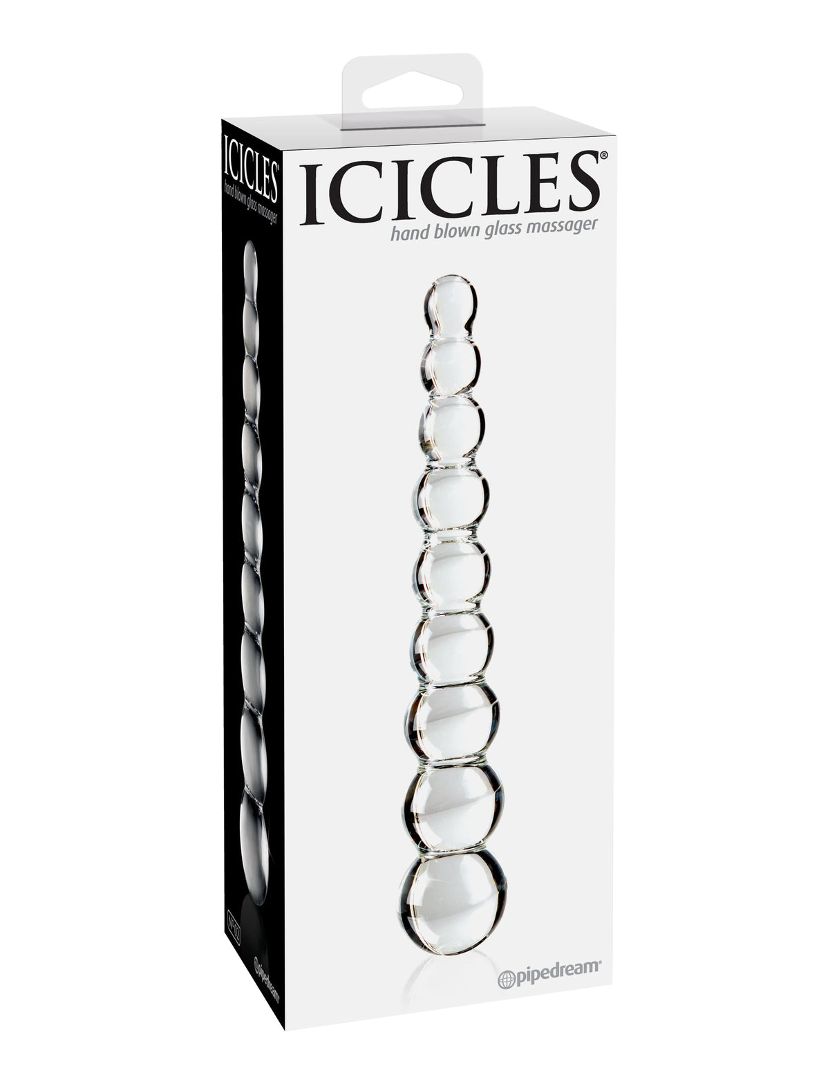 Pipedream Icicles No. 2 Glass Wand — Clear, 8.5 in - PD2902-00