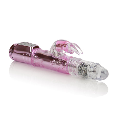 CalExotics Dual-Motor Thrusting Jack Rabbit Vibrator, Pink - SE0661003