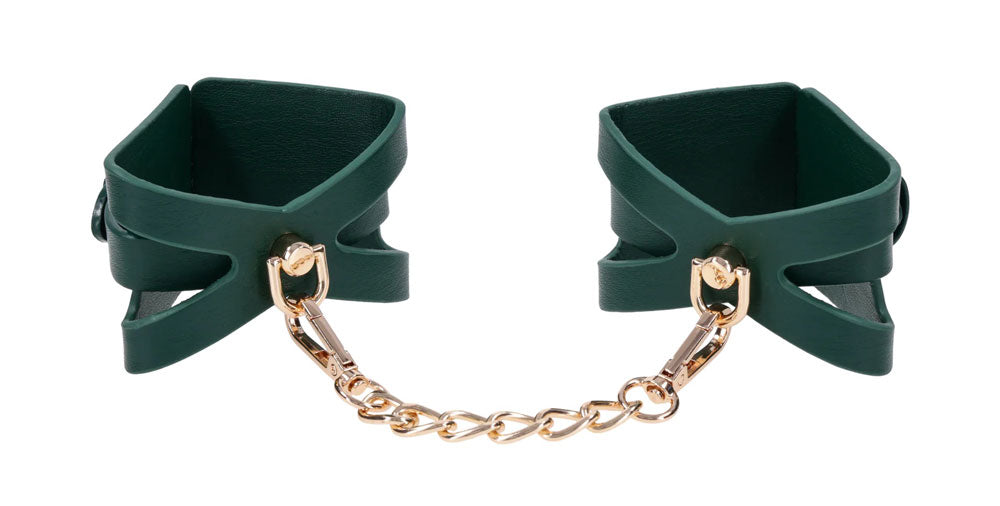 Sportsheets Indica Cutout Cuffs - Green - SS10215