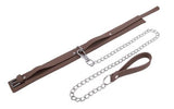 Sportsheets Signature Dawn Dream Collar & Leash — Brown - SS68122
