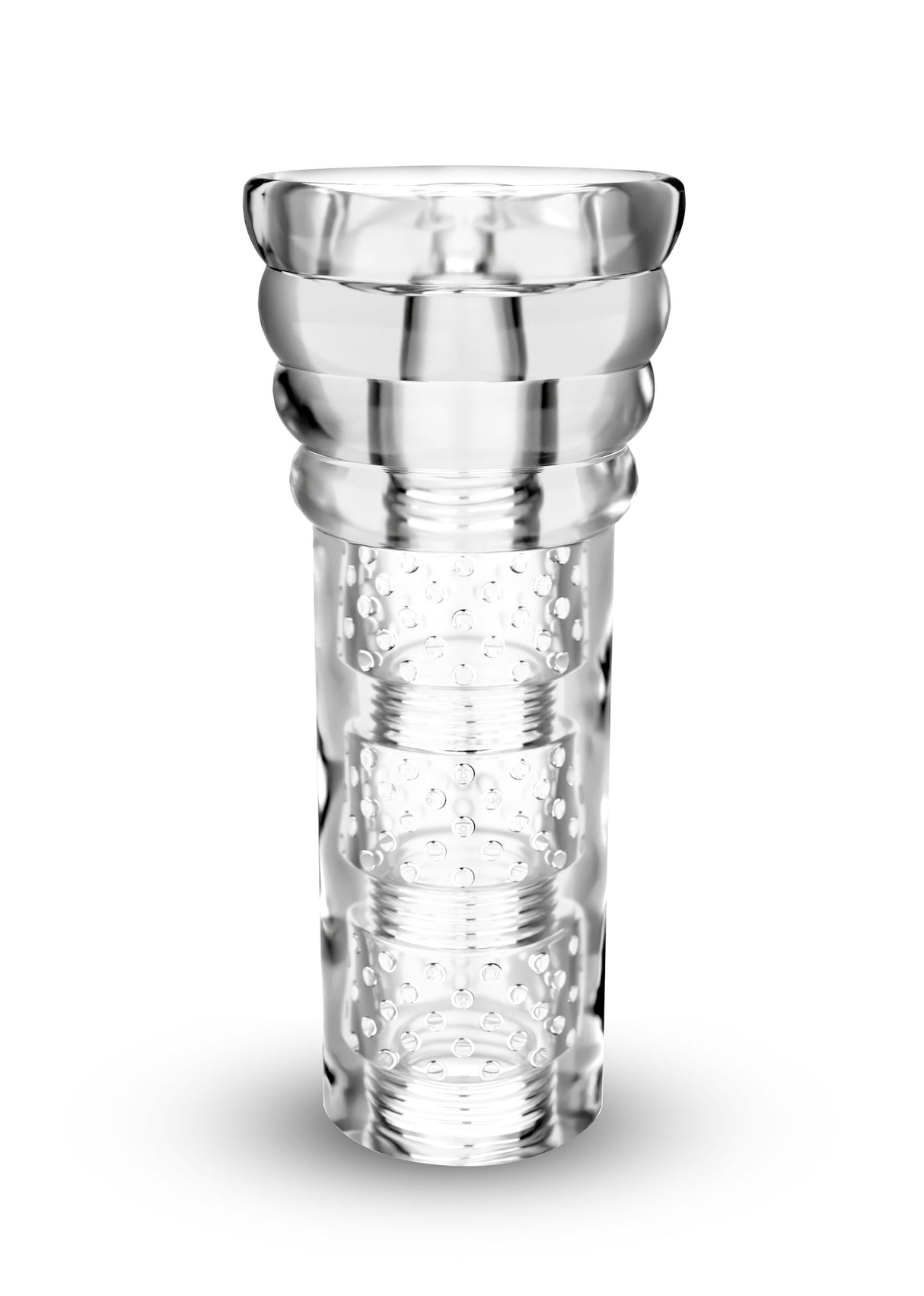 Blush M for Men All Nighter Clear Glow-In-The-Dark Stroker, 6.25" - BL-06612