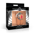 XR Brands Pussy Boy Metal Chastity Cage, Silver Stainless Steel - MS-AH568