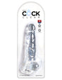Pipedream King Cock Clear 8 Inch Realistic Dildo with Suction Cup - PD5756-20