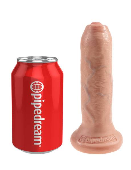 Pipedream King Cock 6 Inch Uncut Dildo - Light - PD5560-21