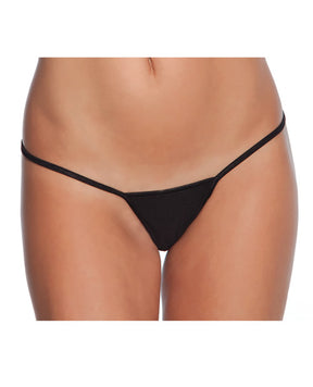 Low Rise Lycra G-String Black O/S by Coquette