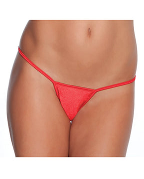 Low Rise Lycra G-String Red O/S by Coquette