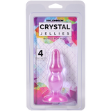 Doc Johnson Crystal Jellies Novice Pop Plug — 4 in, Purple - DJ0283-18-CD