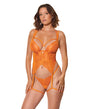 Mango Obsession Bustier w/Thong - Orange O/S by Coquette
