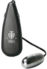XR Brands Silver Vibrating Egg — Compact Wired Vibrator - TV-ST750