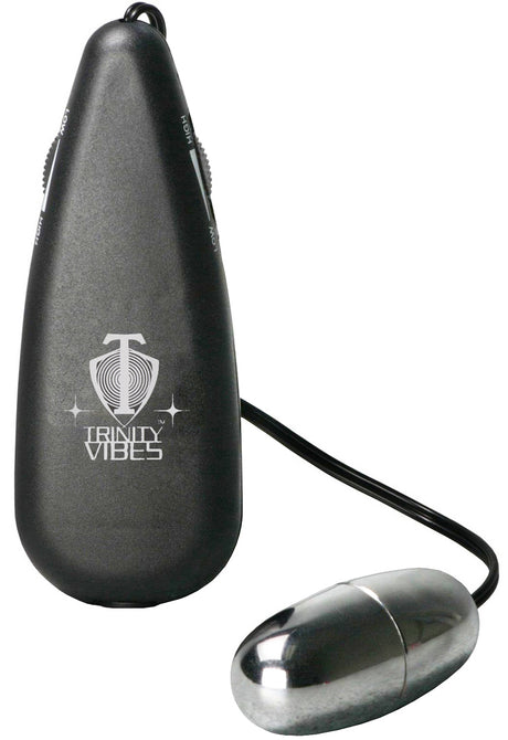 XR Brands Silver Vibrating Egg — Compact Wired Vibrator - TV-ST750