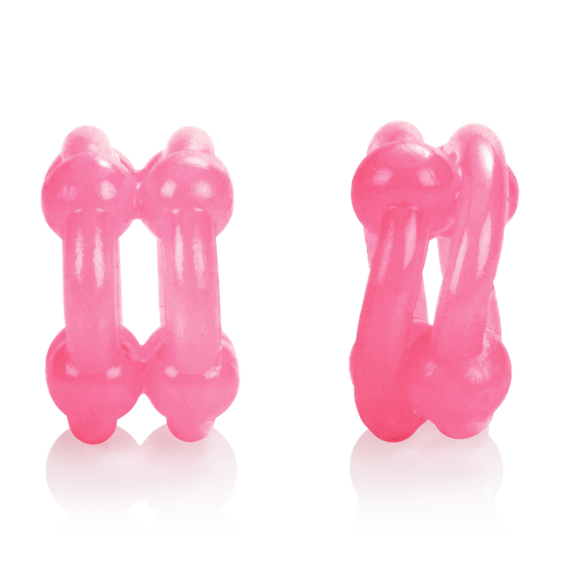 Island Rings - Double Stacker - Pink by CalExotics