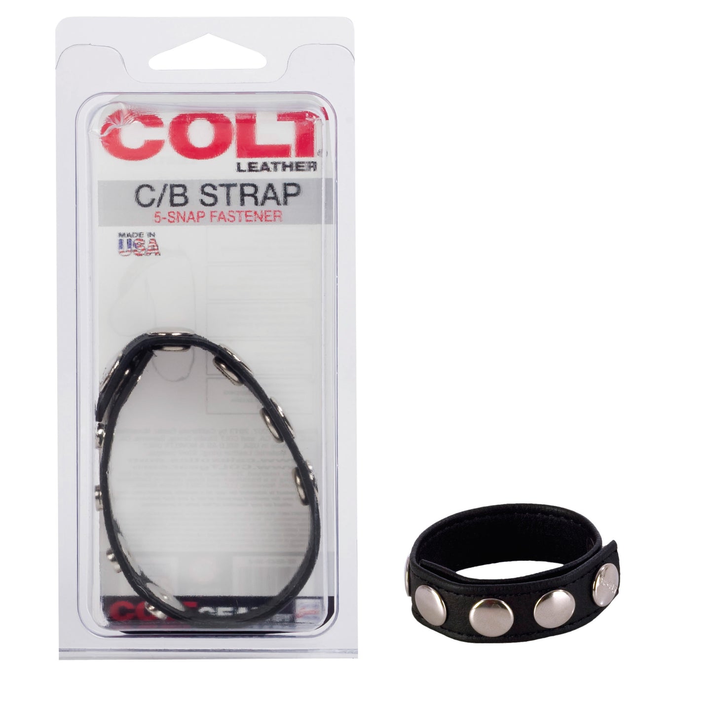 Colt Adjustable 5 Snap Leather by CalExotics