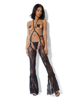 Darque Bell Bottom Chaps Black O/S by Darque