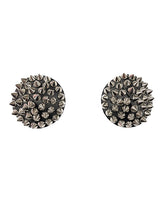 Darque Round Spiked Reusable Pasties - Black O/S by Darque