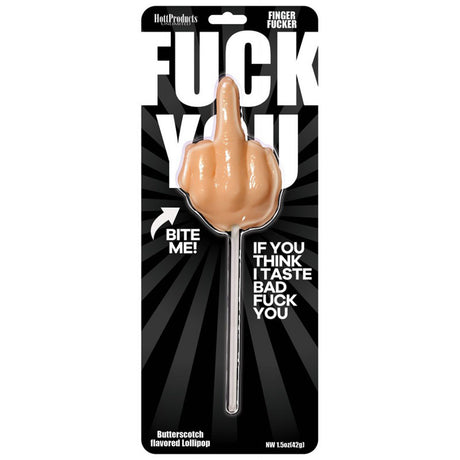 Hott Products Butterscotch Finger Novelty Lollipop, 3.5 in - HTP3303